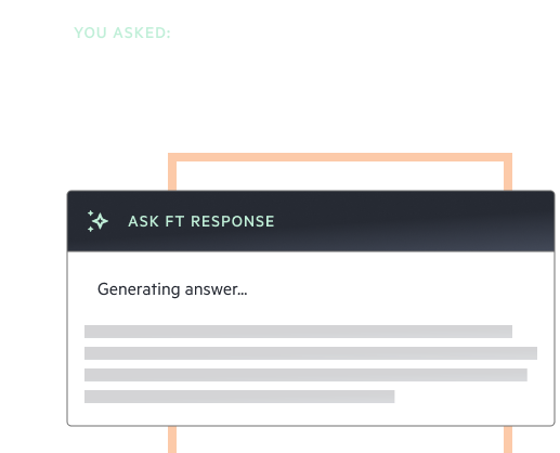 An image showing a teaser for ask FT feature